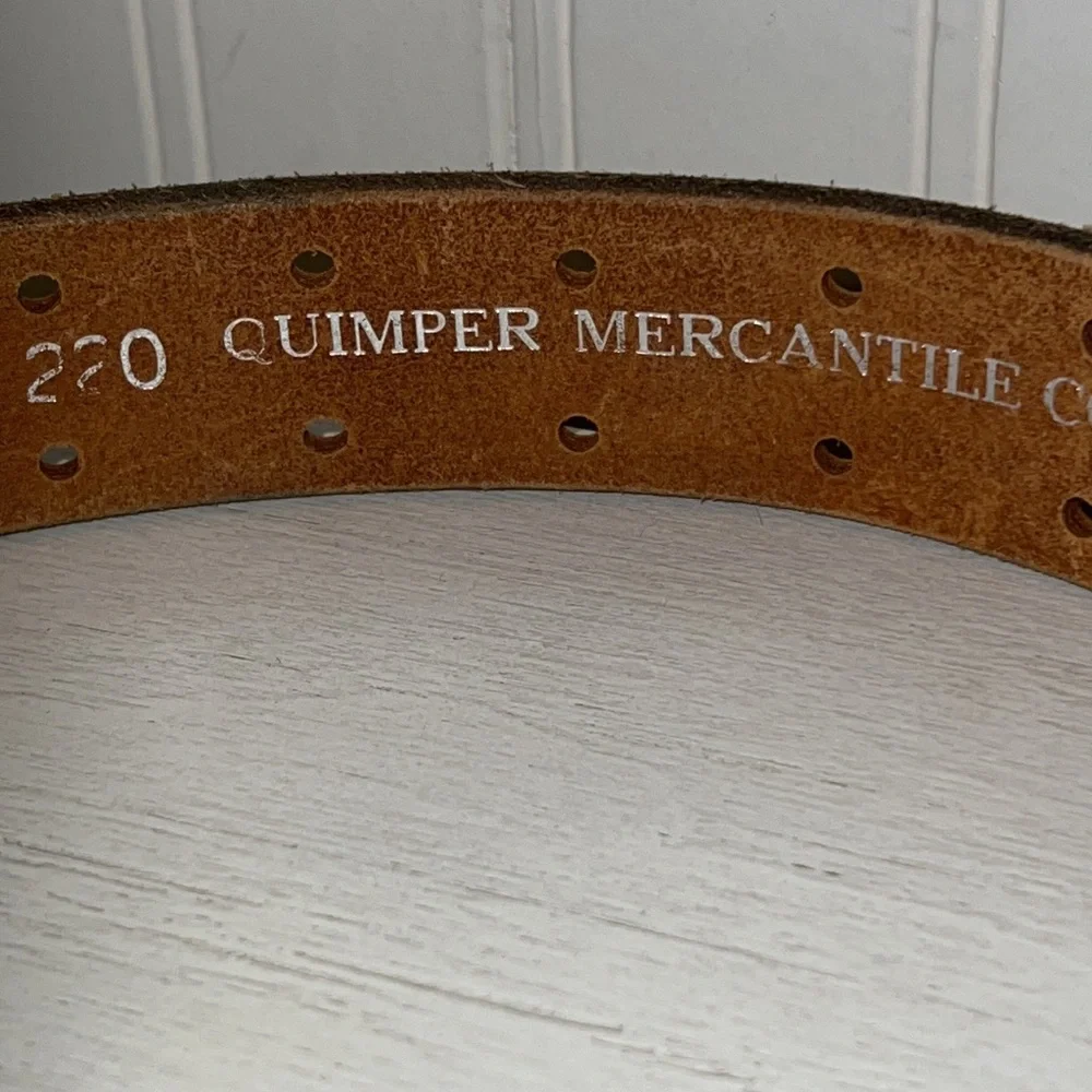 Quimper Mercantile co.  Port Townsend WA Top Grain leather belt 32